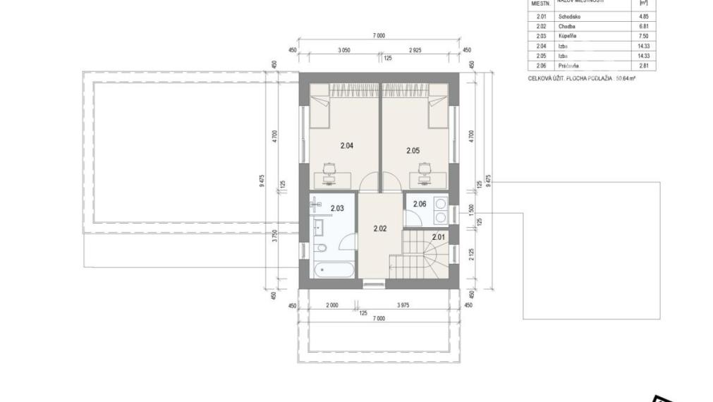 Pozemok 808 m2 s projektom rodinného domu Varín