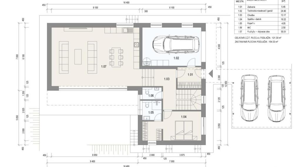 Pozemok 808 m2 s projektom rodinného domu Varín