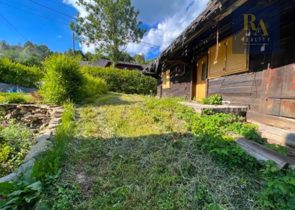 Predaj pozemok o rozlohe 585m2 s drevenicou v obci Lutiše