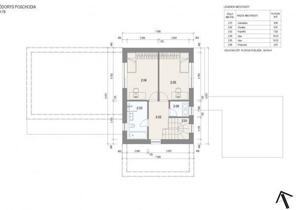 Pozemok 808 m2 s projektom rodinného domu Varín